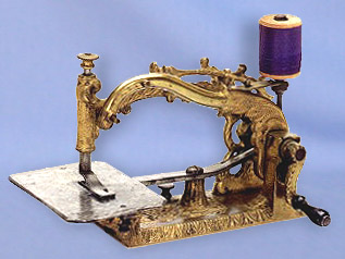 "Foliage" miniature sewing machine.